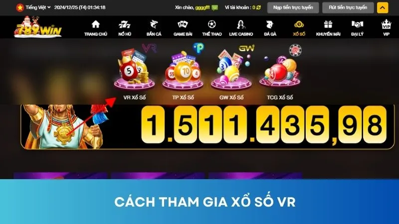 Cách tham gia chơi xổ số công nghệ VR