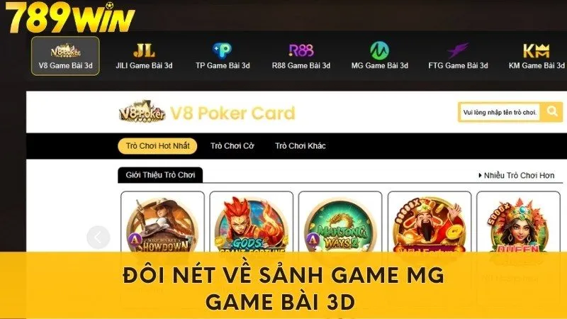 Đôi nét về sảnh game MG Game Bài 3d 