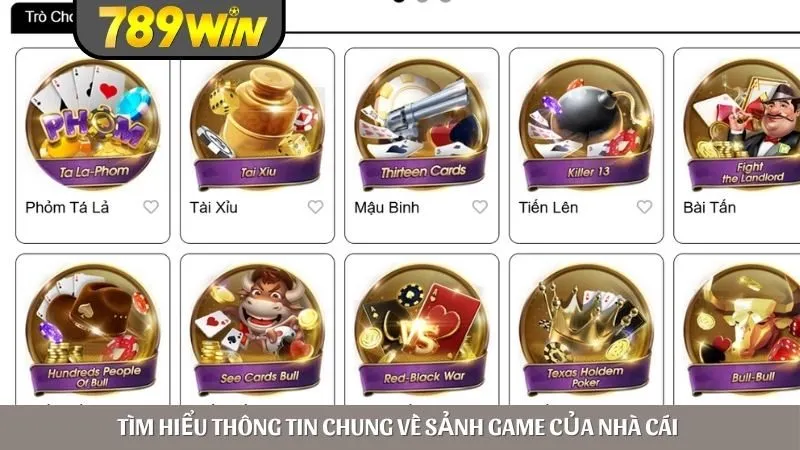 Tìm hiểu thông tin chung về sảnh game của nhà cái 