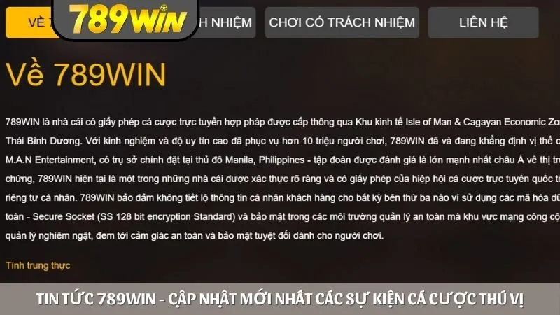 Các tin tức được đề cập tại 789win