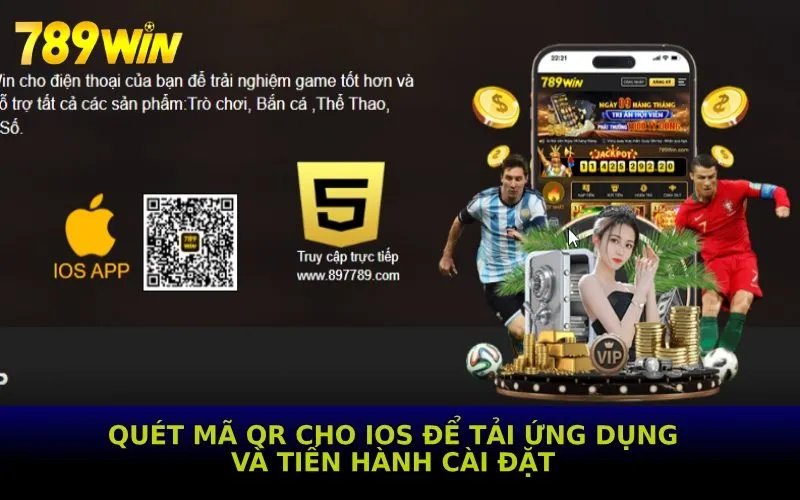 Quét mã QR cho IOS để tải ứng dụng và tiến hành cài đặt