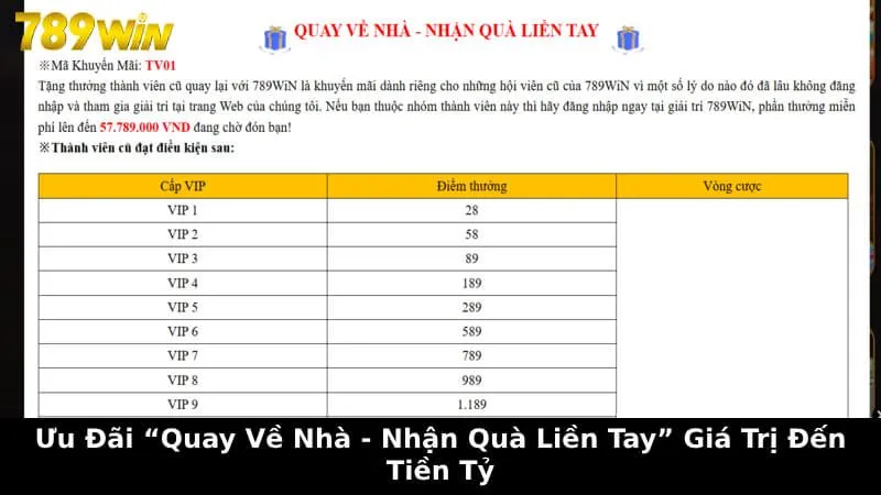 Ưu đãi “Quay về nhà - nhận quà liền tay” giá trị đến đến tiền tỷ